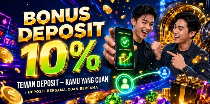 Bonus deposit 10% INDOBETPLAY